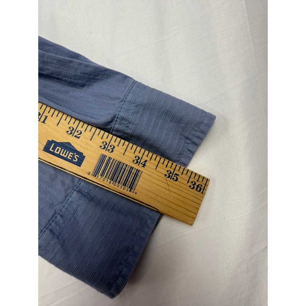 Calvin Klein Jeans Mens XL Button Up Shirt Long Sleeve Blue Casual - Picture 8 of 9
